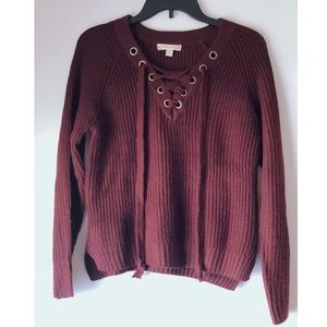 Burgundy sweater